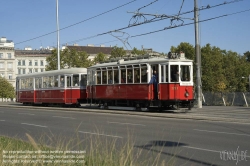 Viennaslide-02659103 Wien, Straßenbahn, historischer Straßenbahnzug - Vienna, Tramway, historic Tramcar
