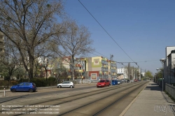 Viennaslide-02719206 Wien, Straßenbahnstrecke in Simmering - Vienna, Tramway