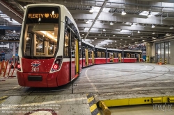 Viennaslide-03540105 Wien, Präsentation der neuen Straßenbahn Bombardier Flexity - Vienna, Bombardier Flexity Tramway Presentation