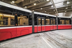 Viennaslide-03540108 Wien, Präsentation der neuen Straßenbahn Bombardier Flexity - Vienna, Bombardier Flexity Tramway Presentation