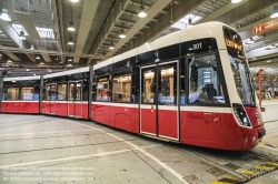 Viennaslide-03540118 Wien, Präsentation der neuen Straßenbahn Bombardier Flexity - Vienna, Bombardier Flexity Tramway Presentation