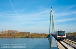 Viennaslide-03620187 Wien, U-Bahn-Linie U2, Donaustadtbrücke