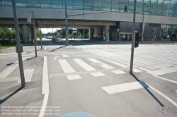 Viennaslide-03620189 Wien, Oberflächengestaltung rund um die U-Bahn-Linie U2 in Aspern, Hardeggasse