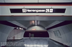Viennaslide-03630133 Wien, U-Bahn, U3 Station Herrengasse - Vienna, Subway, U3 Herrengasse