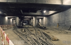 Viennaslide-03630183 Wien, Bau der U3, Tunnel nahe Wien Mitte - Vienna, Construction of Subway U3
