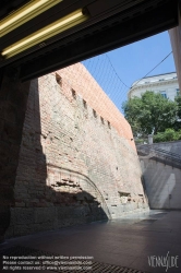 Viennaslide-03630219 Wien, Stadtmauer in der U-Bahn-Station Stubentor - Vienna, City Wall at the Subway Station Stubentor