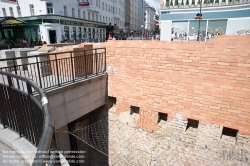 Viennaslide-03630224 Wien, Stadtmauer in der U-Bahn-Station Stubentor - Vienna, City Wall at the Subway Station Stubentor