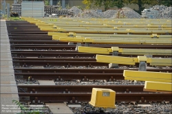 Viennaslide-03639104 Wien, Wiener Linien, U-Bahn-Betriebsbahnhof Erdberg, Gleise und Stromschienen // Vienna, Wiener Linien, Underground Depot Erdberg, Tracks and Power Supply Rails