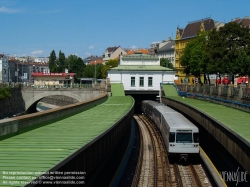 Viennaslide-03640238 Wien, U-Bahn-Linie U4, Station Pilgrambrücke