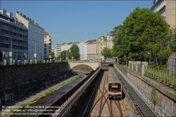 Viennaslide-03640249 Wien, Wiental, U-Bahn-Linie U4 // Vienna, Subway Line U4