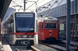 Viennaslide-03660165 Wien, U6 Nord, Pressefahrt mit moderner U-Bahn-Garnitur und historischem Stadtbahnzug