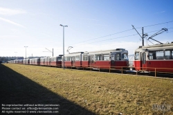 Viennaslide-03662057 Wien, U6, Abschiedsfahrt der Hochflurzüge, Abstellanlage Rösslergasse