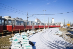 Viennaslide-03662058 Wien, U6, Abschiedsfahrt der Hochflurzüge, Abstellanlage Rösslergasse