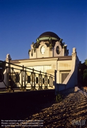 Viennaslide-03677014 Wien, Stadtbahn, Hofpavillon Hietzing, Architekt Otto Wagner 1899 - Vienna, Otto Wagner's Stadtbahn Station Hietzing from 1899