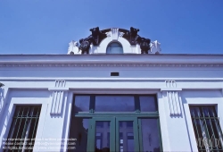 Viennaslide-03677015 Wien, Stadtbahn, Hofpavillon Hietzing, Architekt Otto Wagner 1899 - Vienna, Otto Wagner's Stadtbahn Station Hietzing from 1899