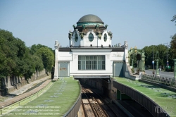 Viennaslide-03677133 Wien, Stadtbahn, Hofpavillon Hietzing, Architekt Otto Wagner 1899 - Vienna, Otto Wagner's Stadtbahn Station Hietzing from 1899