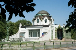 Viennaslide-03677136 Wien, Stadtbahn, Hofpavillon Hietzing, Architekt Otto Wagner 1899 - Vienna, Otto Wagner's Stadtbahn Station Hietzing from 1899