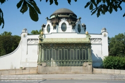 Viennaslide-03677138 Wien, Stadtbahn, Hofpavillon Hietzing, Architekt Otto Wagner 1899 - Vienna, Otto Wagner's Stadtbahn Station Hietzing from 1899