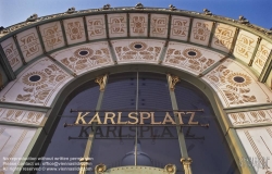 Viennaslide-03678001 Wien, Jugendstil-Stadtbahnstation Karlsplatz von Otto Wagner und Josef Olbrich - Vienna, Art Nouveau Subway Station by Otto Wagner and Joseph Olbrich