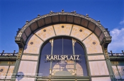 Viennaslide-03678015 Wien, Jugendstil-Stadtbahnstation Karlsplatz von Otto Wagner und Josef Olbrich - Vienna, Art Nouveau Subway Station by Otto Wagner and Joseph Olbrich