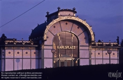 Viennaslide-03678021 Wien, Jugendstil-Stadtbahnstation Karlsplatz von Otto Wagner und Josef Olbrich - Vienna, Art Nouveau Subway Station by Otto Wagner and Joseph Olbrich