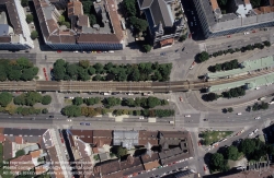 Viennaslide-03690001 Wien, Gürtelstraße und Stadtbahnstation Josefstädter Straße, Luftbild - Vienna, Aerial View