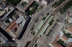 Viennaslide-03690003 Wien, Gürtelstraße und Stadtbahnstation Josefstädter Straße, Luftbild - Vienna, Aerial View