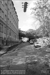 Viennaslide-03690227 Wien, ehemalige Stadtbahnrampe Meidling, Dunklergasse, historisches Foto, 1984