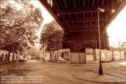 Viennaslide-03690229 Wien, ehemalige Stadtbahnrampe Meidling, Dunklergasse, historisches Foto, 1984