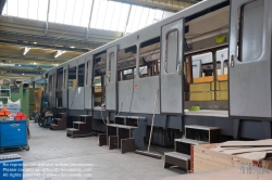 Viennaslide-03700208 Wien, Hauptwerkstätte der Wiener Linien, Servicearbeiten an U-Bahn-Zügen - Vienna, Main Workshop of Vienna Transport Authorities