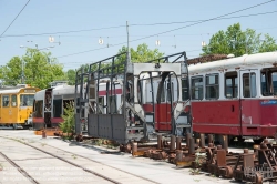 Viennaslide-03700293 Wien, Straßenbahn, Hauptwerkstätte, Vorfeld, ULF-Versuchsträger - Vienna, Tramway, Main Workshop