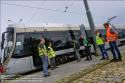 Viennaslide-03700355 Wien, Hauptwerkstätte der Wiener Linien, Alstom Flexity Brüssel // Vienna, Wiener Linien, Main Workshop, Alstom Flexity Brussels