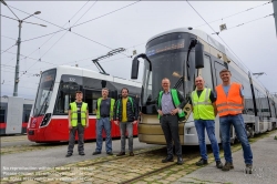 Viennaslide-03700358 Wien, Hauptwerkstätte der Wiener Linien, Alstom Flexity Brüssel // Vienna, Wiener Linien, Main Workshop, Alstom Flexity Brussels