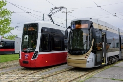 Viennaslide-03700364 Wien, Hauptwerkstätte der Wiener Linien, Alstom Flexity Brüssel // Vienna, Wiener Linien, Main Workshop, Alstom Flexity Brussels