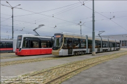 Viennaslide-03700373 Wien, Hauptwerkstätte der Wiener Linien, Alstom Flexity Brüssel // Vienna, Wiener Linien, Main Workshop, Alstom Flexity Brussels