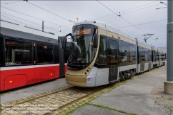 Viennaslide-03700376 Wien, Hauptwerkstätte der Wiener Linien, Alstom Flexity Brüssel // Vienna, Wiener Linien, Main Workshop, Alstom Flexity Brussels