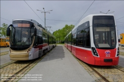 Viennaslide-03700378 Wien, Hauptwerkstätte der Wiener Linien, Alstom Flexity Brüssel // Vienna, Wiener Linien, Main Workshop, Alstom Flexity Brussels