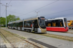 Viennaslide-03700384 Wien, Hauptwerkstätte der Wiener Linien, Alstom Flexity Brüssel // Vienna, Wiener Linien, Main Workshop, Alstom Flexity Brussels