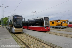 Viennaslide-03700386 Wien, Hauptwerkstätte der Wiener Linien, Alstom Flexity Brüssel // Vienna, Wiener Linien, Main Workshop, Alstom Flexity Brussels