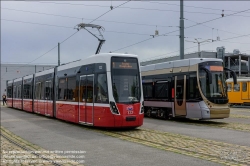 Viennaslide-03700391 Wien, Hauptwerkstätte der Wiener Linien, Alstom Flexity Brüssel // Vienna, Wiener Linien, Main Workshop, Alstom Flexity Brussels