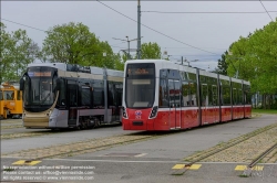 Viennaslide-03700398 Wien, Hauptwerkstätte der Wiener Linien, Alstom Flexity Brüssel // Vienna, Wiener Linien, Main Workshop, Alstom Flexity Brussels