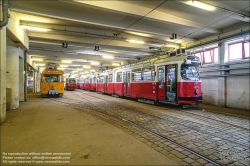 Viennaslide-03711201 Wien, Straßenbahnremise Kagran // Vienna, Tramway (Streetcar) Depot Kagran 