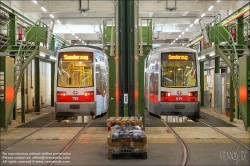 Viennaslide-03712206 Wien, Straenbahnremise Floridsdorf der Wiener Linien // Vienna, Tramway (Streetcar) Depot Floridsdorf 