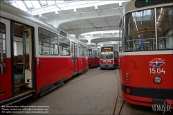 Viennaslide-03712210 Wien, Straenbahnremise Floridsdorf der Wiener Linien // Vienna, Tramway (Streetcar) Depot Floridsdorf 