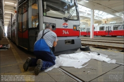 Viennaslide-03712211 Wien, Straenbahnremise Floridsdorf der Wiener Linien // Vienna, Tramway (Streetcar) Depot Floridsdorf 