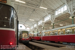 Viennaslide-03715205 Wien, Straßenbahnabstellhalle Gürtel - Vienna, Guertel Tramway Depot