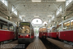 Viennaslide-03715206 Wien, Straßenbahnabstellhalle Gürtel - Vienna, Guertel Tramway Depot