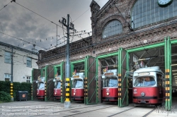 Viennaslide-03715215h Wien, Straßenbahnabstellhalle Gürtel - Vienna, Guertel Tramway Depot