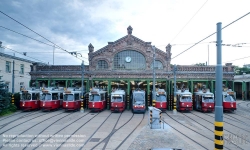 Viennaslide-03715224h Wien, Straßenbahnabstellhalle Gürtel - Vienna, Guertel Tramway Depot