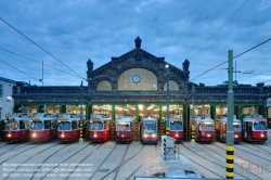 Viennaslide-03715238h Wien, Straßenbahnabstellhalle Gürtel - Vienna, Guertel Tramway Depot